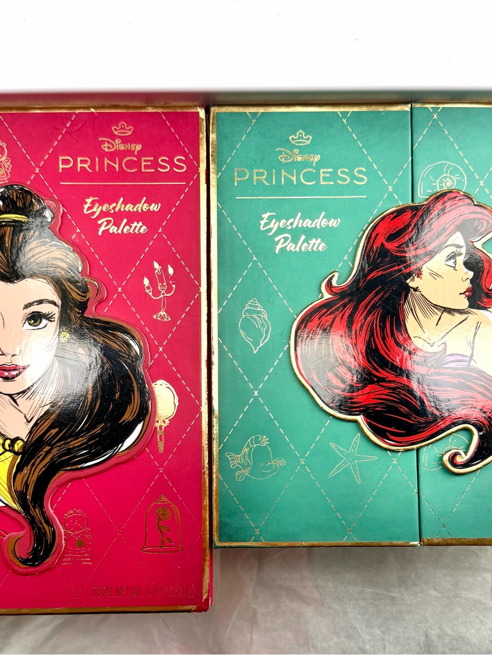Disney Princess Eyeshadow Palettes - Pink & Teal Packaging